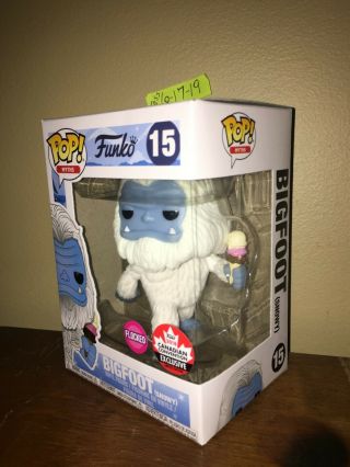 Funko Pop Myths Bigfoot Snowy Flocked 15 Fan Expo Canada Exclusive Limited Ed
