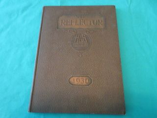 Vintage 1930 High School Yearbook Fairfield Illinois Il.  The Reflector Ex