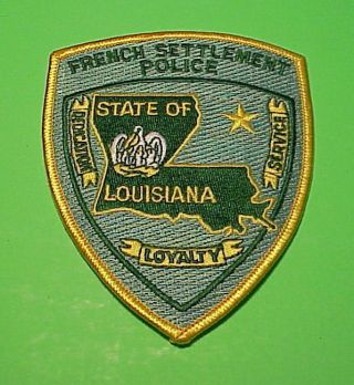 French Settlement Louisiana La Police Patch