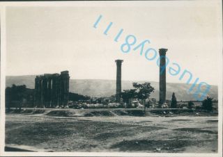 Athens Greece Temple Of Zeus Taken By Navy Officer Hms Ramillies 1930