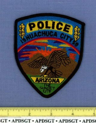 Huachuca City Arizona Sheriff Police Patch The Sunset City Colorful