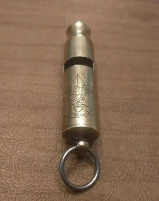 The Boy Scouts Of America Bsa Vintage Brass Whistle Bobby Style British Police