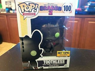 Funko Pop How To Train Your Dragon 2 Metallic Toothless Hot Topic Exclusive 100