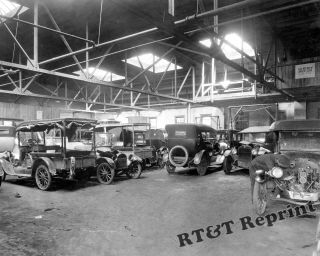 Photograph Vintage Haven Connecticut Auto Repair Shop Year 1929 8x10