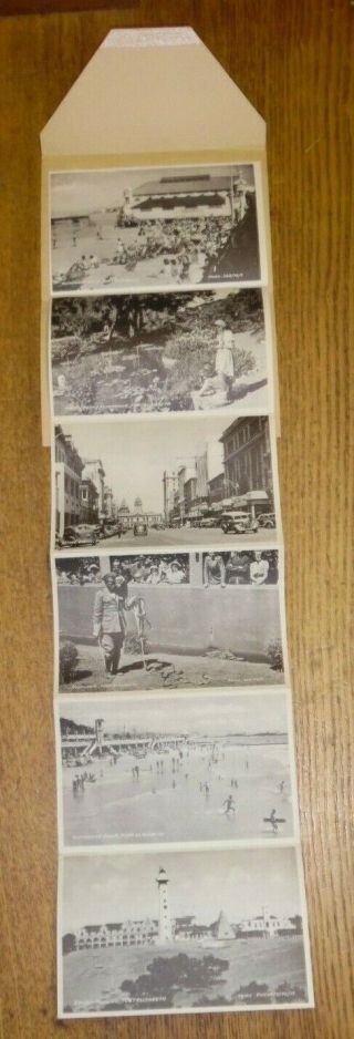 Vintage Souvenir 6 View Letter Card Of Port Elizabeth South Africa 3
