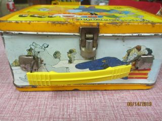 Vintage 1968 Yellow Submarine Metal Lunchbox The Beatles 6