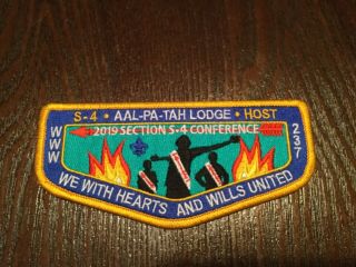 2019 S - 4 Conference Host Flap Aal - Pa - Tah Lodge 237