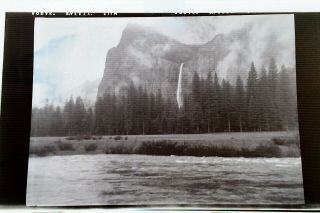 2 Vintage Old 1930 Photo Negatives Of Yosemite National Park Waterfalls Falls