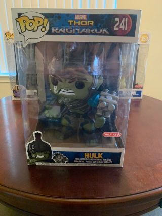 Funko Pop Thor Ragnarok Hulk 241 Target Exclusive 10 Inches Window Smudge