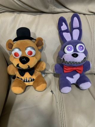 Authentic Fnaf Funko Nightmare Bonnie Plush Toys R Us Exclusive And Freddy