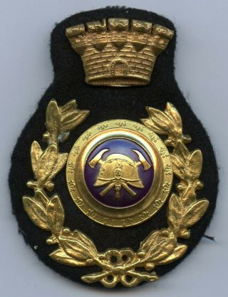 Sweden Fire Department Firefighter Cap Badge Grade