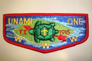 Oa Unami Lodge 1 Cradle Liberty Council Scout Patch Ti 1915 Turtle Service Flap