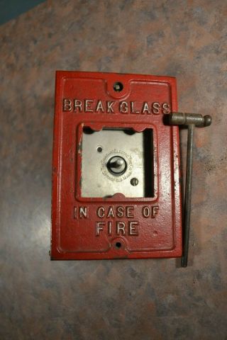 Break Glass In Case Of Fire The Standard Electric Co.