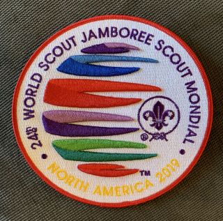 2019 24th World Scout Jamboree Large 6” Jacket Contingent Patch Badge