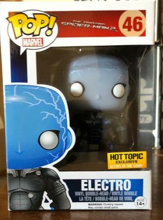 Funko Pop Marvel Hot Topic Exclusive The Spider - Man 2 Electro 46