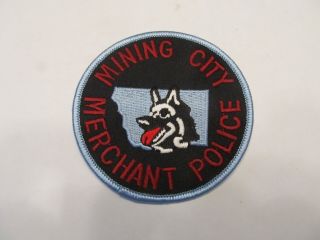 Montana Mining City Merchant Police K - 9 Unit Patch