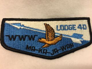 Boy Scouts - Ma - Ka - Ja - Wan Lodge 40 - Oa Flap