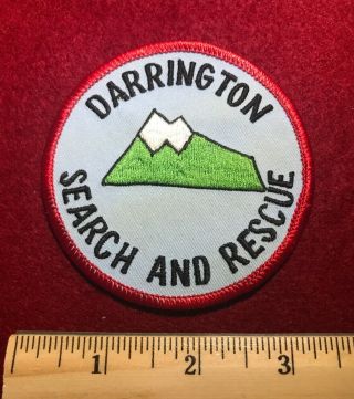 Darrington Snohomish County Search And Rescue Sar Patch Washington Wa Mountain