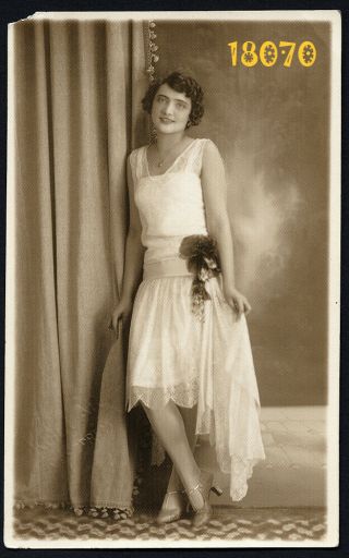 Pretty Woman In Silk Stockings,  By Kollár,  Veszprém,  Vintage Photograph,  1920’s