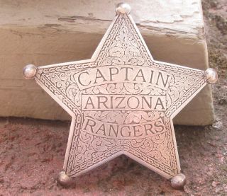 Rare Antique Arizona Ranger Obsolete Badge