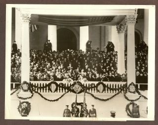 1933 Press Photo President Warren G.  Harding Giving His Inaugural Address