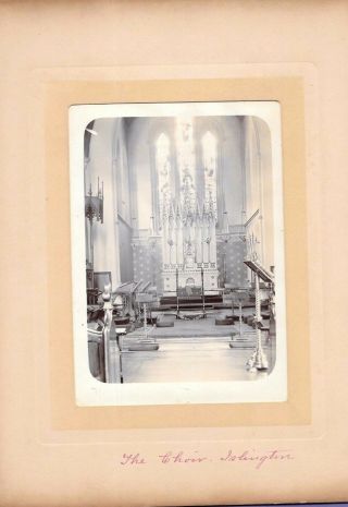 Islington Church Choir Vintage Old Photo On Card 10x15cm Bk