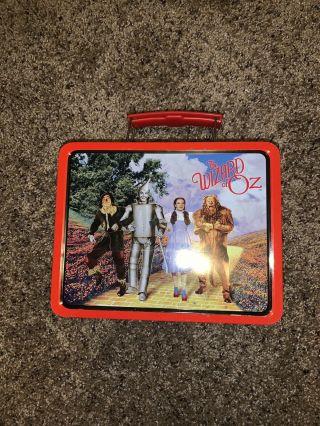 Vintage Wizard Of Oz Vintage Collectible Metal Lunch Box Tin 1998