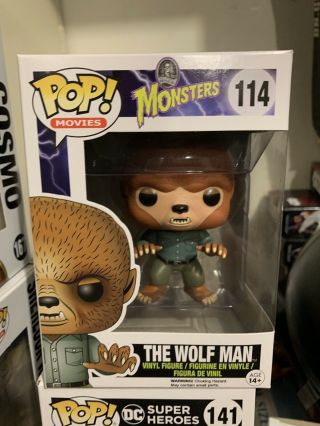 Funko Pop The Wolf Man Monsters Vaulted Protector Movies Rare