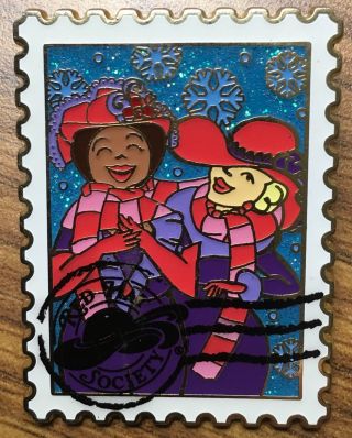 Red Hat Society Pin Postage Stamp Red Hat Ladies Postmarked Pin Very Pretty
