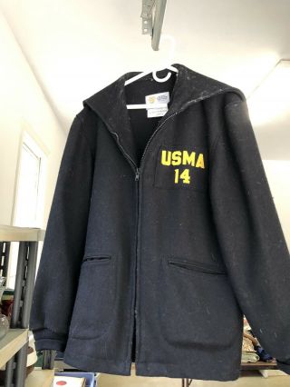 Usma West Point Cadet Military Army Black Wool Coat 44 R 94 Usma 14