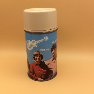Vintage 1967 The Monkees Thermos With Cup And Stopper