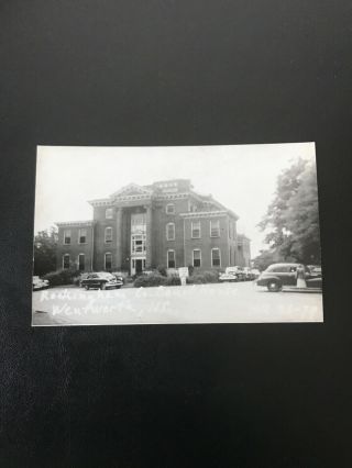 Vintage Rppc Rockingham County Court House Wentworth North Carolina