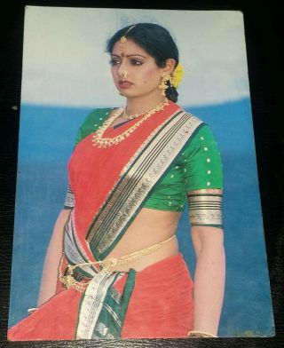 Bollywood Postcard,  Film Star Actress Sridevi,  Sri Devi