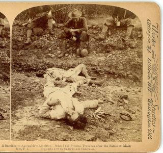 Spanish American War,  Dead Enemy Soldiers,  Battle Of Malabon,  P.  I - - Underwood - (4)
