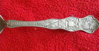 Vintage 1915 San Francisco Exposition Spoon Authentic Ppie Souvenir 6 " Panama