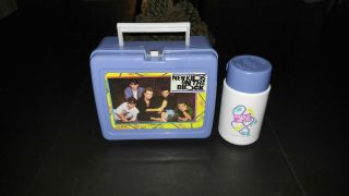 Vintage Kids On The Block Blue Lunch Box With Thermos