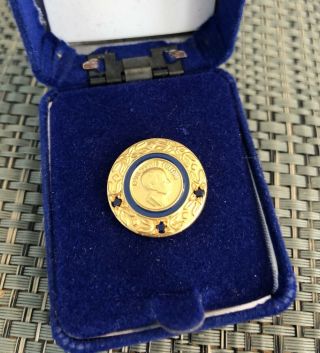 Rotary International Paul Harris Triple Sapphire Donor Lapel Pin