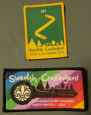 24th World Scout Jamboree 2019 Sweden Swedish Contingent And Ist Patch Wsj