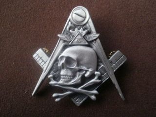Widows Sons Hiram Abiff Masonic Freemasons Vest Badge
