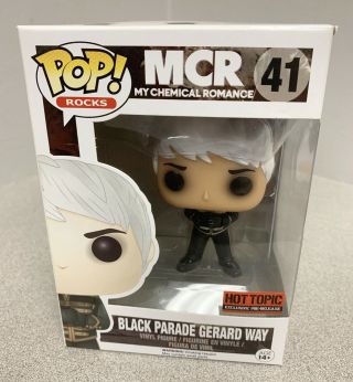 Funko Pop My Chemical Romance Black Parade Gerard Way 41 Hot Topic Pre - Release