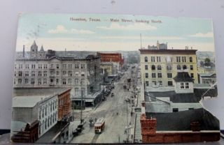 Texas Tx Main Street Houston Postcard Old Vintage Card View Standard Souvenir Pc