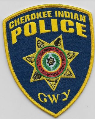 Eastern Band Of The Cherokee Nation Tribal Policepatch North Carolina Nc