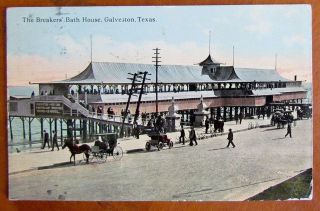 1918 Vintage Postcard The Breaker 