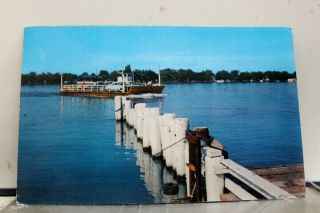 Michigan Mi Champion Ferry Algonac Postcard Old Vintage Card View Standard Post