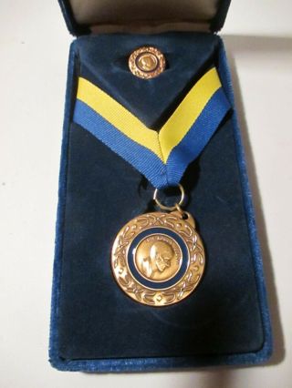 Vintage Paul Harris Fellow Rotary Foundation International Medal & Lapel Pin Nib