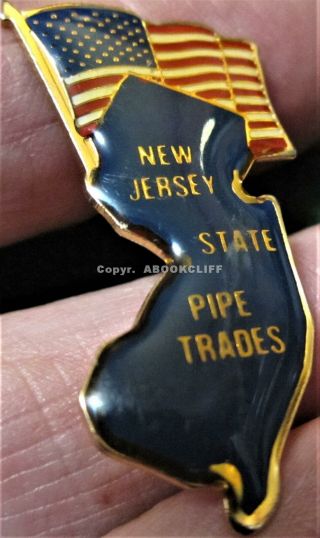 Ua Jersey State Pipe Trades Council United Association Pin