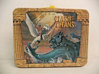 Vintage 1980 Clash Of The Titans Metal Lunchbox No Thermos