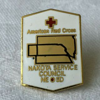 American Red Cross Pin Nakota Indian Service Council Nebraska S Dakota Lapel Pin