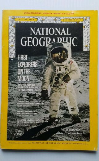 Lunar Landing 50th Anniversary National Geographic Issue Dec 1969