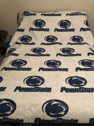 Vintage Penn State University Littany Lions Stadium Blanket Field Blanket Usa